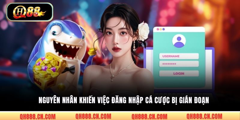 Nguyên nhân khiến việc đăng nhập cá cược bị gián đoạn